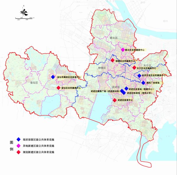 01区级公共体育设施规划布局图