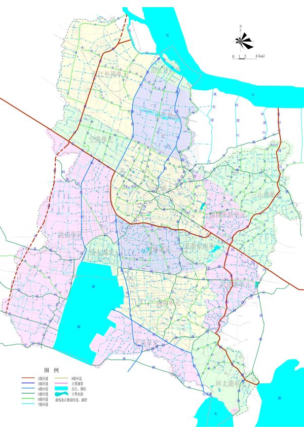 2、常州市市区水系规划图