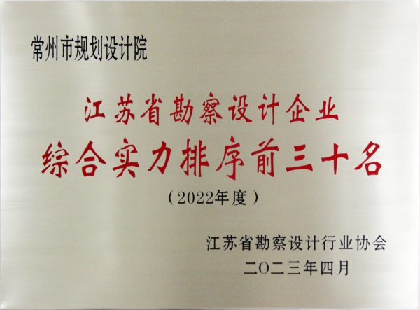 江苏省勘察设计企业综合实力排序前三十名-奖牌2023-4_副本